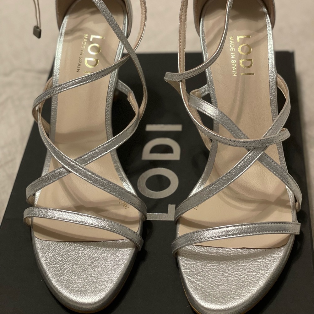 Brand new! Silver dress sandals